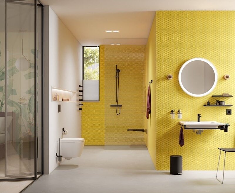 Gelb Barrierefreies Bad - Badsanierung - Stuttgart. Barrierefreies Bad - Badsanierung - Stuttgart.